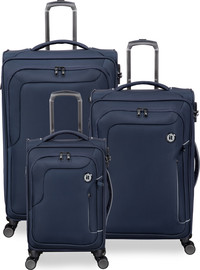It Luggage סט מזוודות בד קלות 3 יח' 30/25/20 מבית IT Luggage דגם TELEPORTED בצבע נייבי
